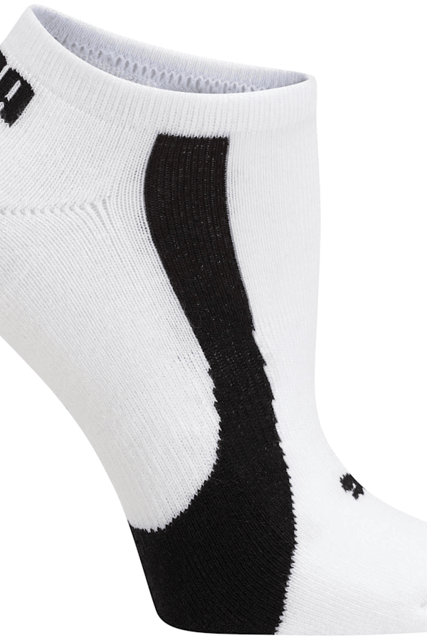 Women's No Show Socks [3 Pairs], white-black, extralarge